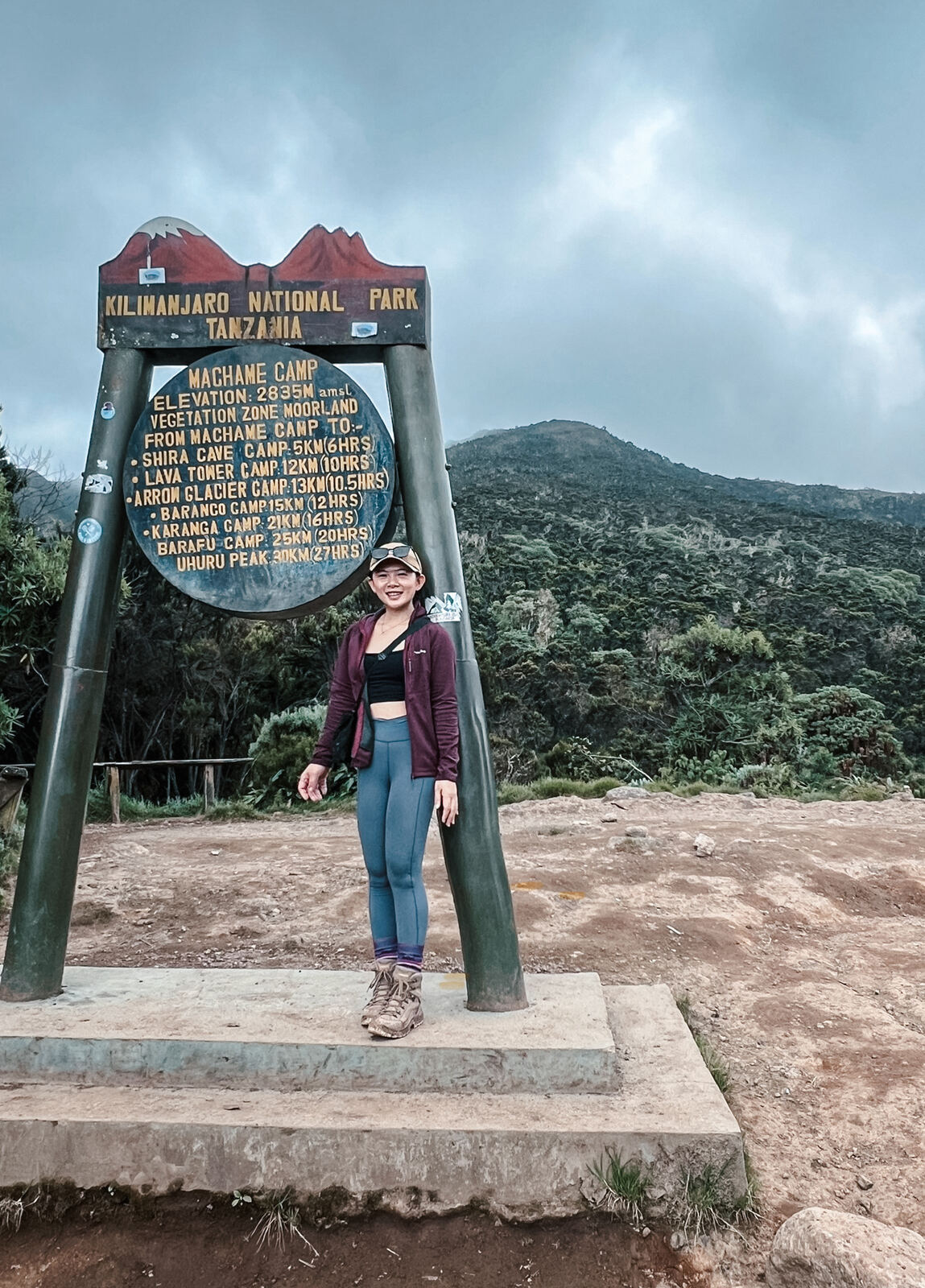 抵達 Machame Camp 合照